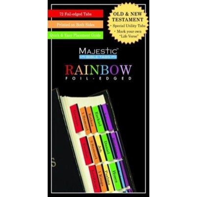 Majestic Bible Tabs Rainbow