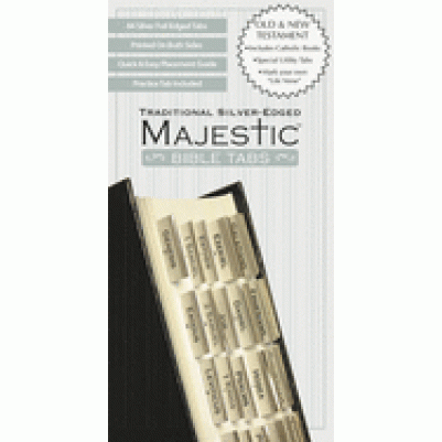 Majestic Bible Tabs Silver Standard