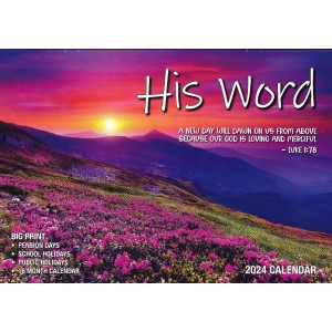2024 His Word Big Print Calendar