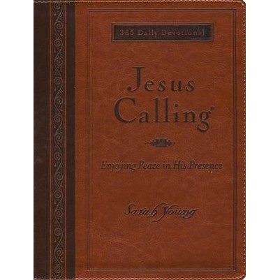 Jesus Calling 365 Daily Devotional Large Deluxe Edit Brown