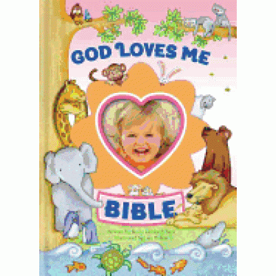 God Loves Me Bible Pink