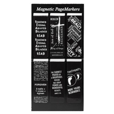Pagemarker Set Magnetic Cross Black & White
