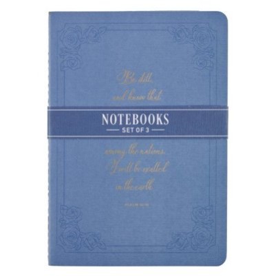 Notebook Be Still and Know Purple (Set of 3)