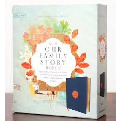 NIV Our Family Story Bible Navy H/C