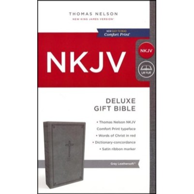NKJV Deluxe Gift Gray Imitation Leather