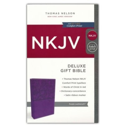 NKJV Deluxe Gift Purple Imitation Leather