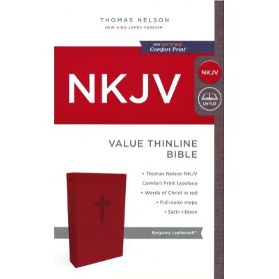 NKJV Value Thinline Burgundy Standard Print