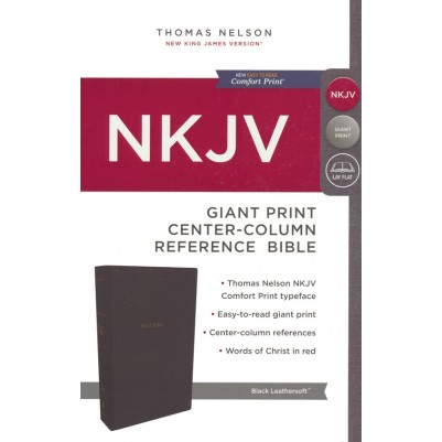 NKJV Giant Print Centre Column Black Comfort Print