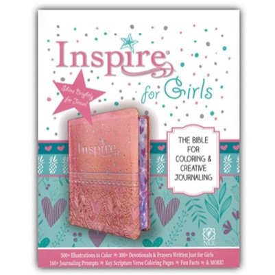 NLT Inspire Bible For Girls Pink I/L