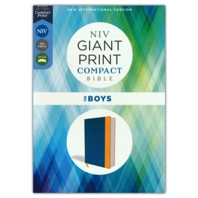 NIV Giant Print Compact Boys Blue L/Soft