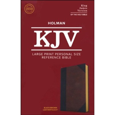 KJV Large Print Personal Size Reference Black/Brown
