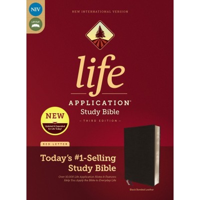 NIV Life Application Study 3rd Edition Indexed B/L Black