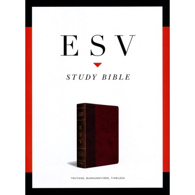 ESV Study Bible Burgundy/Red Timeless Design TruTone