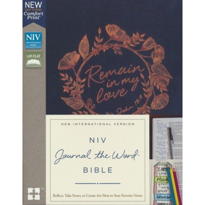 NIV Journal the Word Reference Bible Navy H/C