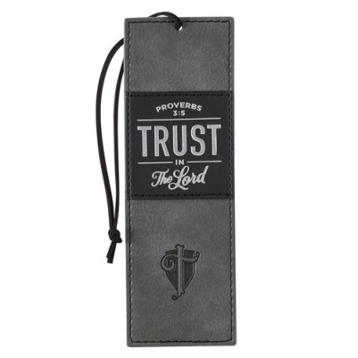 Pagemarker Trust In The Lord Grey & Black