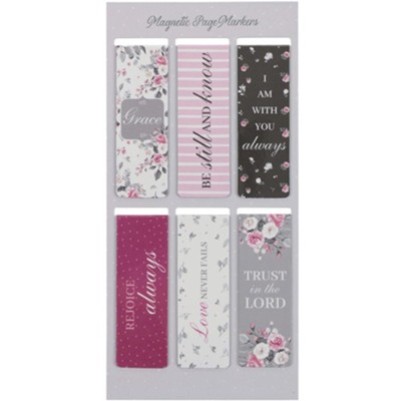 Pagemarker Magnetic Pink Roses