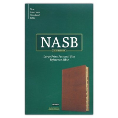 NASB Large Print Personal Size Reference Burnt Sienna Indexe