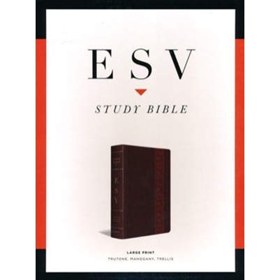 ESV Study Bible larger print black trutone 10.25 font size