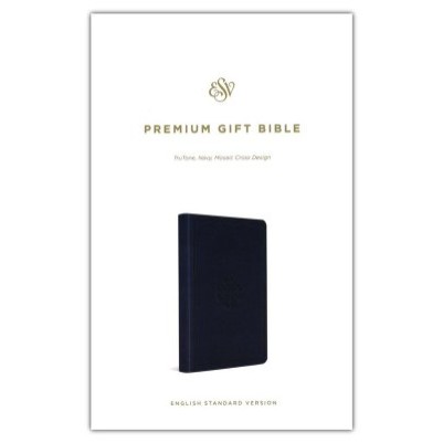 ESV Premium Gift Navy Mosaic Cross Design