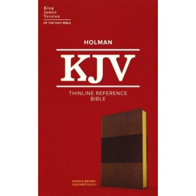 KJV Thinline Reference Saddle Brown