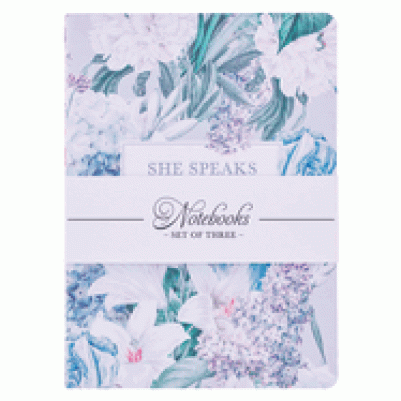 Notebook Set Graceful Peonies (3 Bks) Large