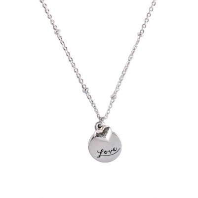 Courageous Heart Necklace Stainless Steel