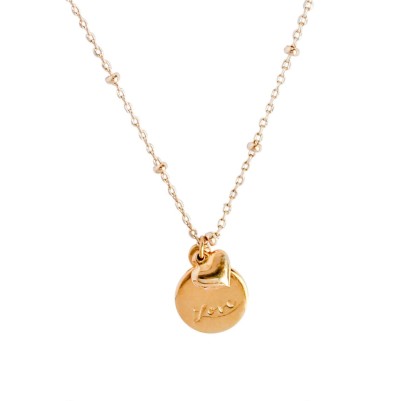 Courageous Heart Necklace Gold