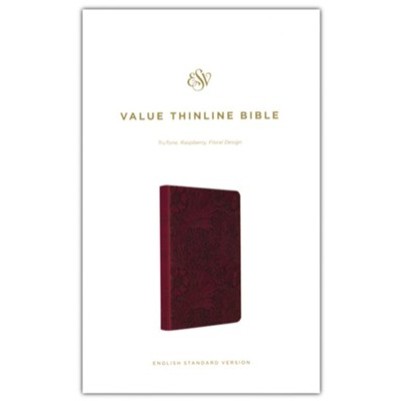 ESV Value Thinline Bible Raspberry Floral