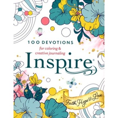 Inspire Faith Hope & Love 100 Devotions For Colouring