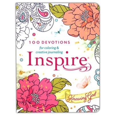 Inspire Knowing God 100 Devotions For Colouring