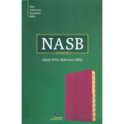 NASB Giant Print Reference Burgundy Indexed 13.25 Point