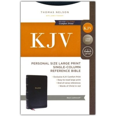 KJV Large Print End Of Verse Reference Black Personal Size