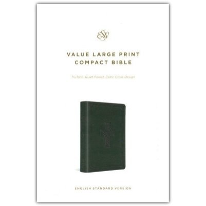 ESV Large Print Compact Quiet Forest Celtic Cross Value