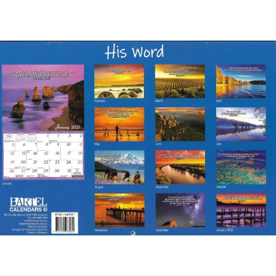 2025 His Word Big Print Calendar