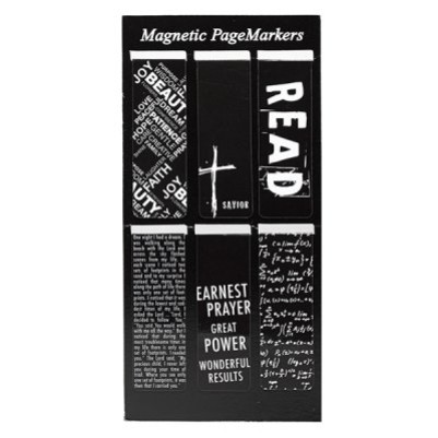 Pagemarker Set Magnetic Cross Black & White