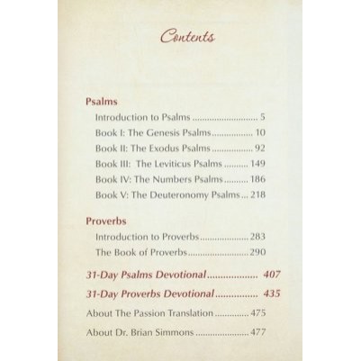 TPT Psalms & Proverbs 2  In1 Collection L/L