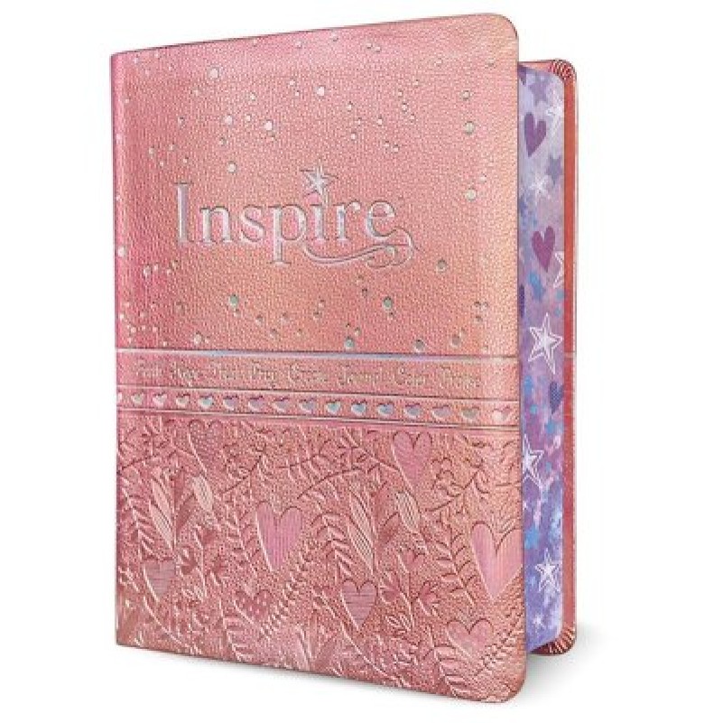 NLT Inspire Bible For Girls Pink I/L