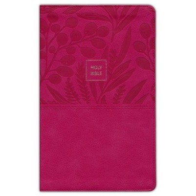 NKJV Large Print Personal Size Pink/Red End Of Verse Ref