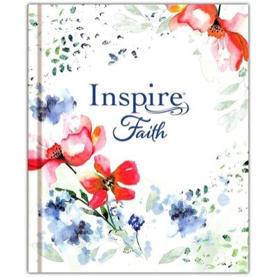 NLT Inspire Faith Wildflower Large Print Hard Cover Filament